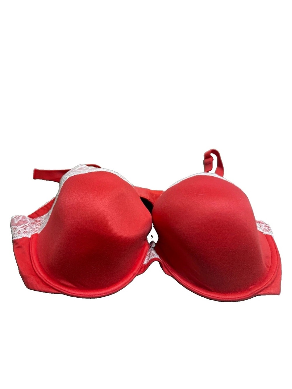 Victoria’s Secret Dream Angels Coral lined Demi White Lace Underwire Bra! 38D